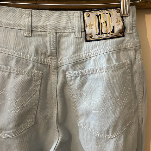 Vintage Escada One Powder Blue High Waist Tapered Jeans Size 38 - Picture 12 of 16